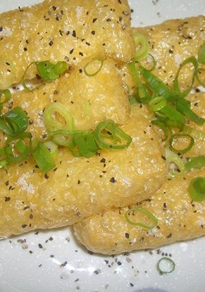 ビールにあう♪油揚げのおつまみ-レシピのメイン写真