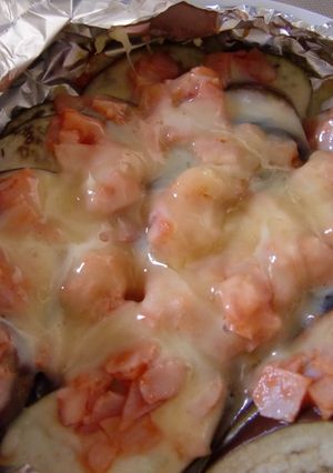 ピザ風？　なすのホイル焼き-レシピのメイン写真