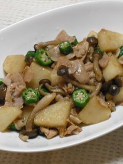 豚肉と長芋の中華風炒め-レシピのメイン写真