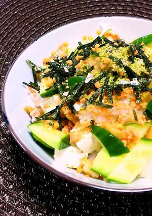 簡単☆ヘルシー☆豆腐入り冷やし鮭茶漬け☆-レシピのメイン写真