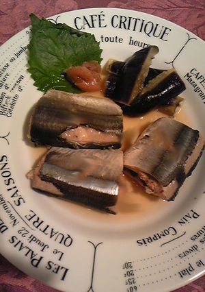 秋刀魚と茄子の梅煮-レシピのメイン写真