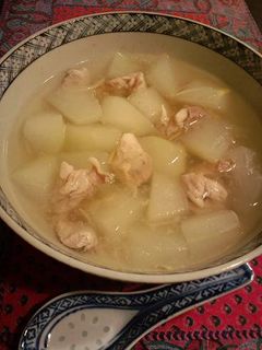 蒸し器で作るとうがんと鶏肉のスープ-レシピのメイン写真