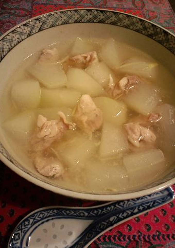 蒸し器で作るとうがんと鶏肉のスープ-レシピのメイン写真