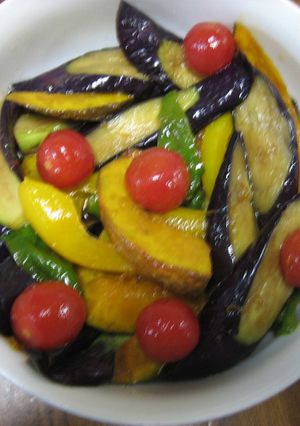 夏野菜の揚げ煮びたし-レシピのメイン写真