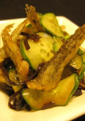 お手軽お惣菜　ハゼのとキュウリの昆布和え-レシピのメイン写真
