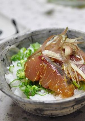 柚子の香り♪　ハマチのわさび醤油丼-レシピのメイン写真