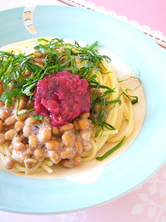 納豆パスタ-レシピのメイン写真