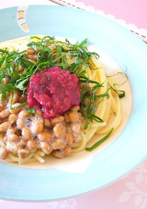 納豆パスタ-レシピのメイン写真