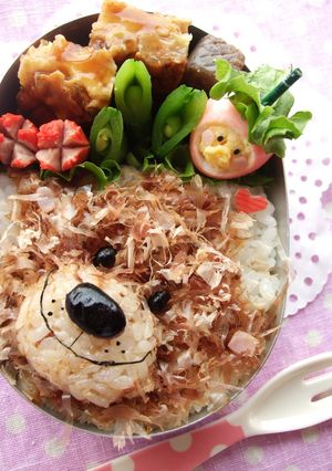 ＊キャラ弁＊　ふわふわブーフのお弁当♪-レシピのメイン写真