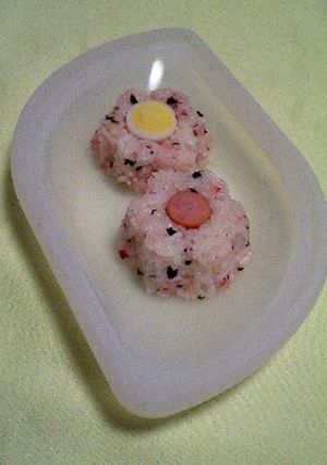 ✿プッチンプリンの空容器でお花ご飯-レシピのメイン写真