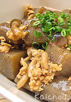 便秘解消★こんにゃくのあんかけ-レシピのメイン写真