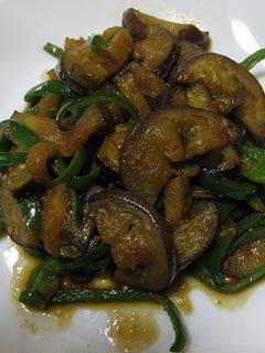 超簡単!ナスとピーマンの焼肉風味炒め-レシピのメイン写真