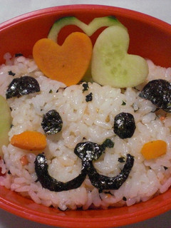 彩りごはんでくまちゃん弁当~鮭バージョン-レシピのメイン写真