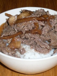 ローストビーフの残りタレでさっぱり牛丼-レシピのメイン写真