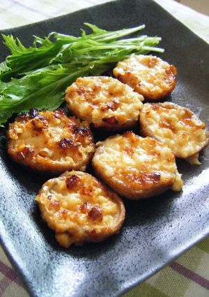 椎茸にのっけてネギマヨ焼き-レシピのメイン写真