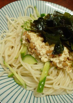 大豆兄弟の即席ふわとろ冷やし麺-レシピのメイン写真