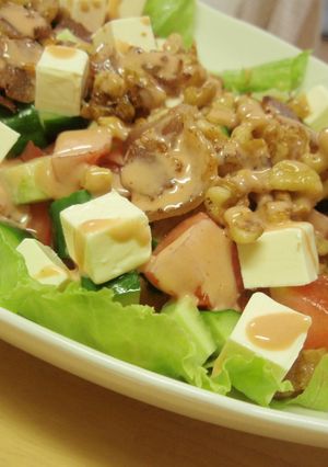クリームチーズでコロコロサラダ♪-レシピのメイン写真