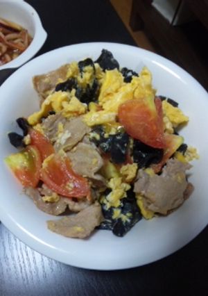 超絶美味　トマトと豚肉の炒め物-レシピのメイン写真