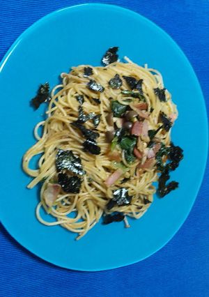 小松菜ベーコン＆きのこたっぷり和風パスタ-レシピのメイン写真