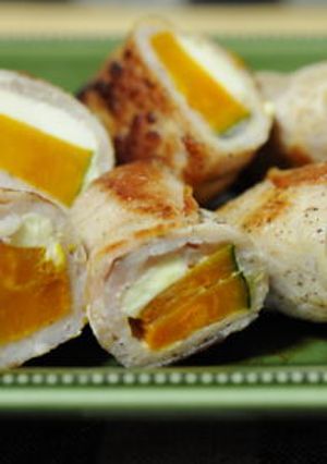 かぼちゃとチーズの肉巻き**-レシピのメイン写真