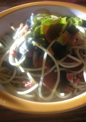 トマトとわかめのスープパスタ-レシピのメイン写真