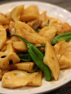 鶏とレンコンの甘辛炒め-レシピのメイン写真