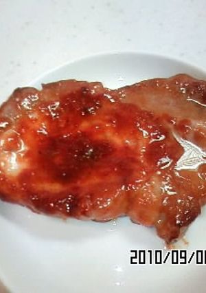 お弁当メインおかず☆豚肉ロースの甘味噌焼-レシピのメイン写真