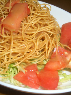 キャベツでパリッと麺サラダ-レシピのメイン写真