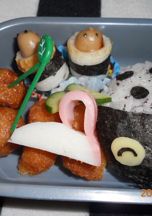 てんとう虫のおにぎり♪-レシピのメイン写真
