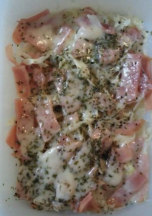 簡単キャベツとハムのチーズ蒸し-レシピのメイン写真