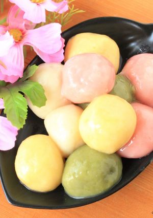 十五夜★簡単！カラフルお月見団子★-レシピのメイン写真
