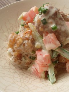 簡単!鶏のからあげサラダ。-レシピのメイン写真