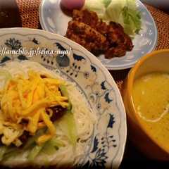 รูปของ そうめんdeジャージャーメン☆