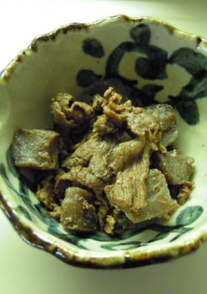 牛肉とこんにゃくの甘辛　花椒風味-レシピのメイン写真
