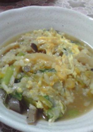 肉じゃが煮汁の栄養満点おじや-レシピのメイン写真