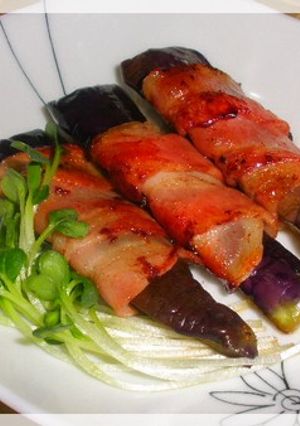 ♪なすのベーコン巻き焼き♪-レシピのメイン写真