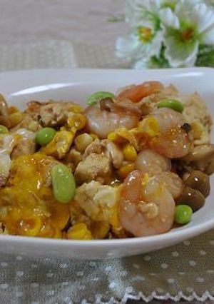 エビ入り炒り豆腐-レシピのメイン写真
