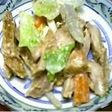 チキンとごぼうのごまマヨネーズあえ