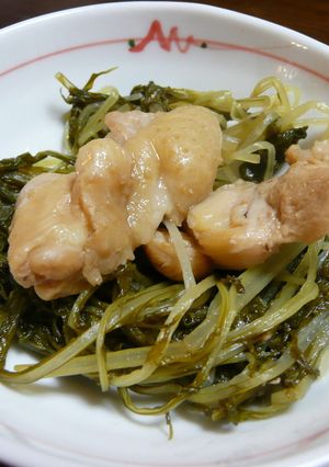 手羽もとと水菜煮！！-レシピのメイン写真