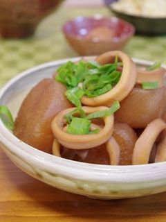 @大根とイカの煮物@-レシピのメイン写真