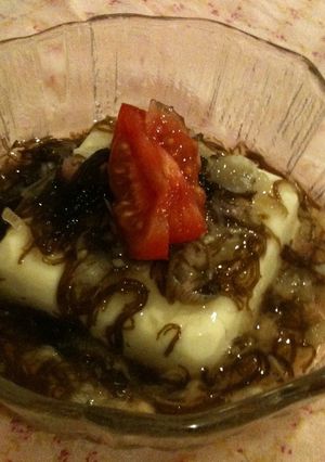 すぐできる豆腐料理！茗荷ともずくの冷や奴-レシピのメイン写真