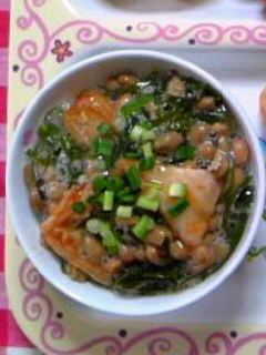 納豆めかぶキムチ-レシピのメイン写真