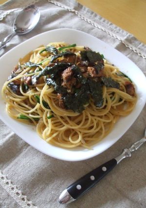お手軽♡サンマ缶のスパゲティー-レシピのメイン写真