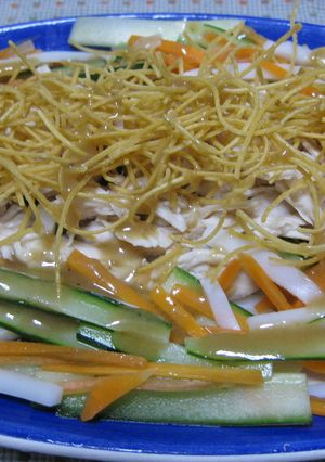 パリ麺でサラダバンバンジー♪-レシピのメイン写真