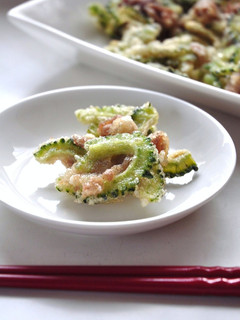 ゴーヤと豚肉の寄せ揚げ-レシピのメイン写真