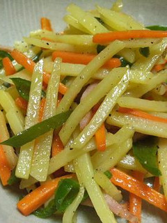 細切り野菜のバター炒め-レシピのメイン写真