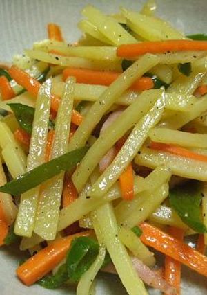 細切り野菜のバター炒め-レシピのメイン写真