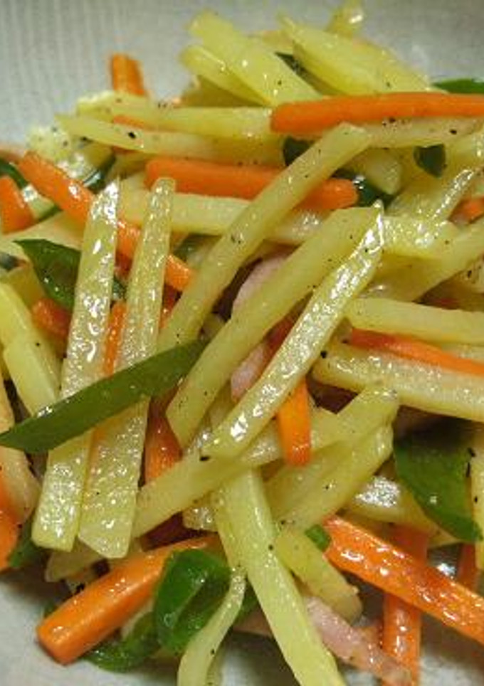 細切り野菜のバター炒め-レシピのメイン写真
