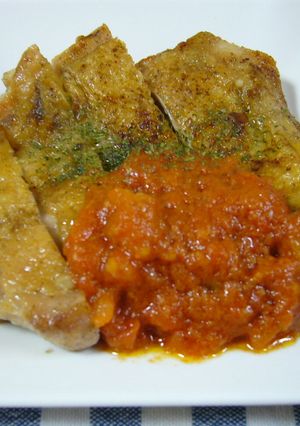 チキンソテー～ガーリックトマトソース～-レシピのメイン写真