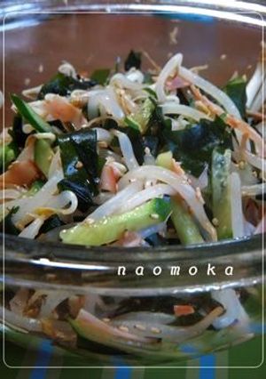 さっぱり！もやしとわかめの酢の物-レシピのメイン写真